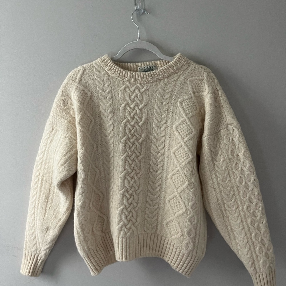 Perfect wool cable knit sweater